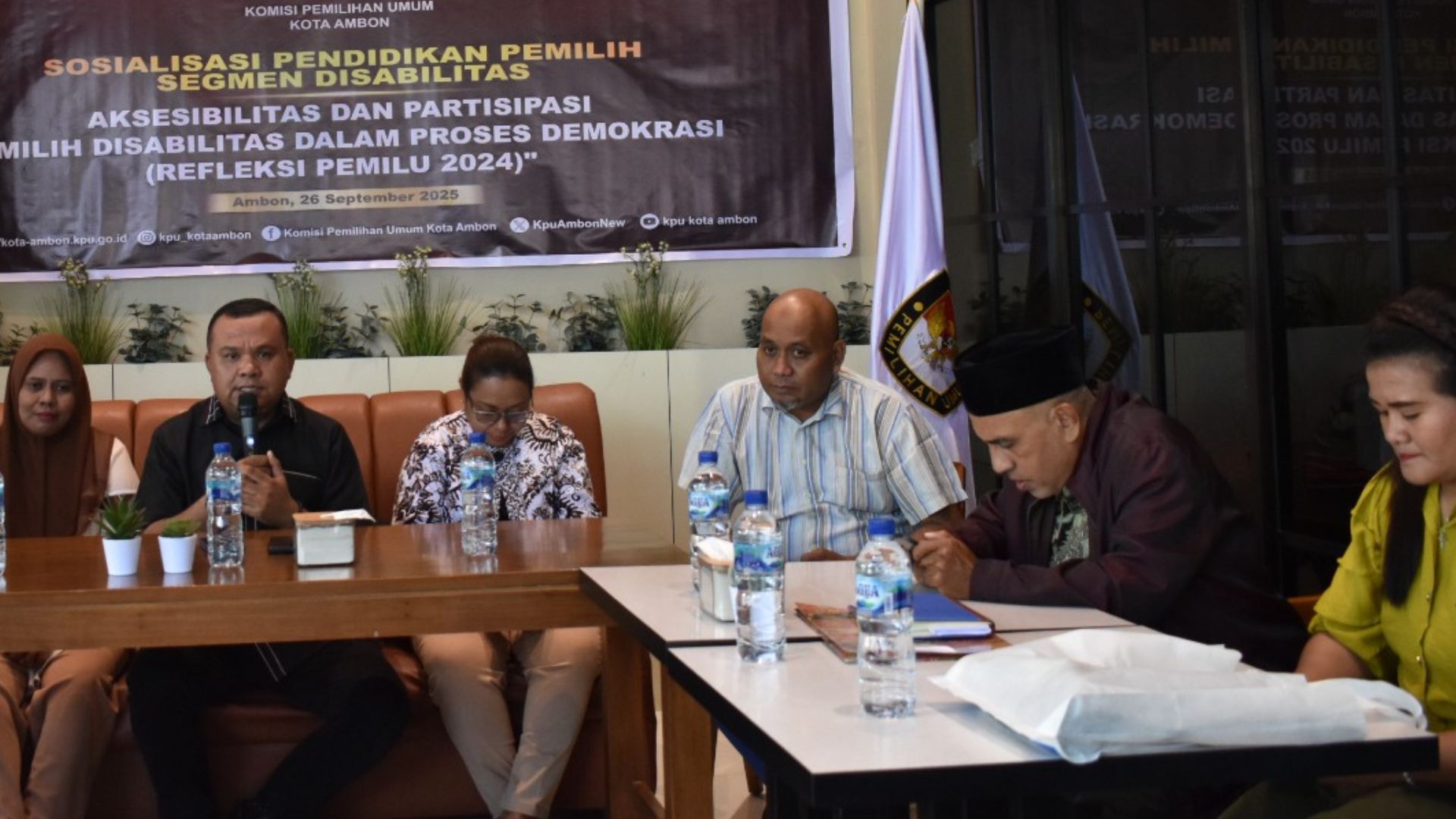 Isi Tahapan Non Pemilu, KPU Educasi Pemilih Disabilitas Kota Ambon