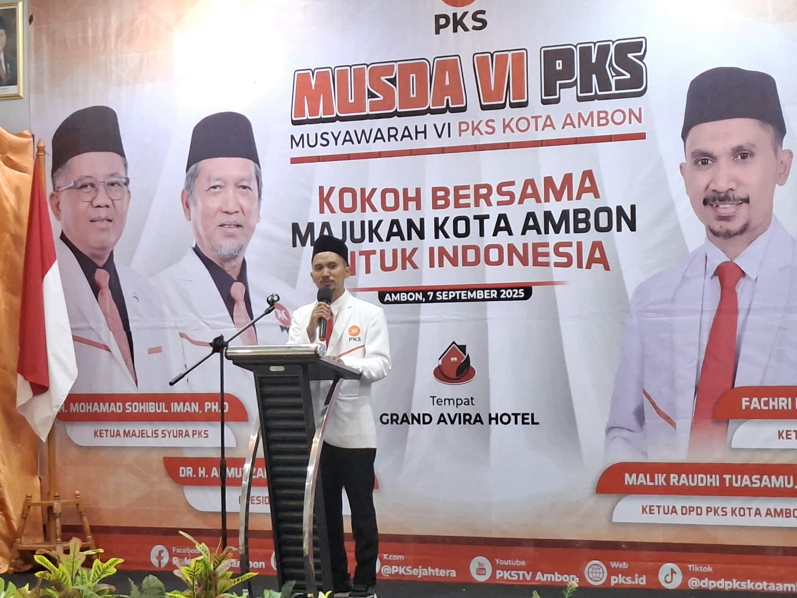 Di Hadapan Walikota Ambon, Raudhi Target PKS Menang 4 Kursi DPRD
