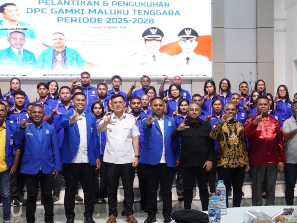 Pelantikan GAMKI, Wabup Malra Minta Pemuda Kristen Jadi Agen Perubahan