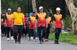 Rajut Kebersamaan, KKSS Aru Gelar Jalan Santai Sambut Ramadan 1447 H