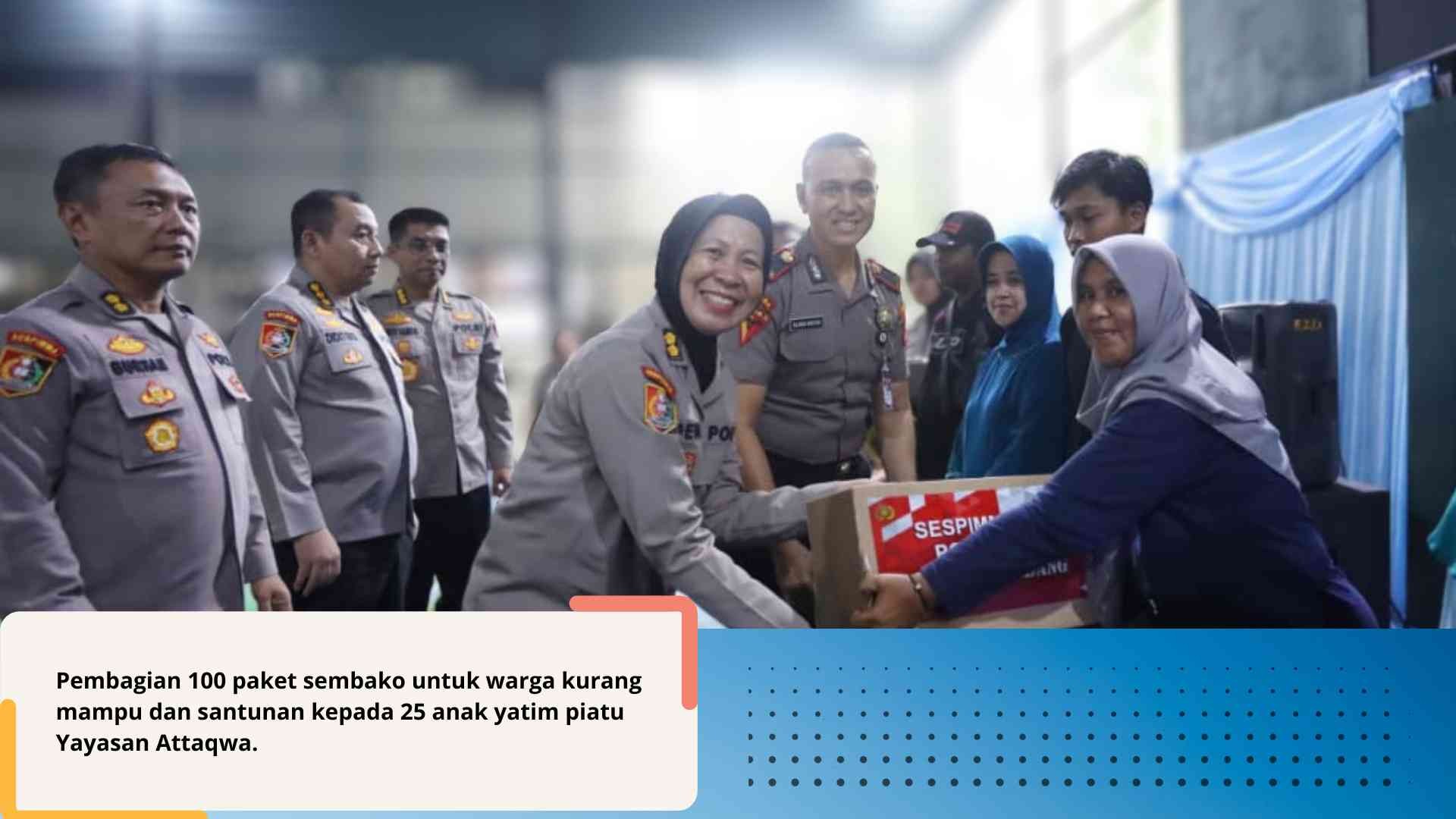 Sespimma Polri Angkatan 75 Gelar Baksos Kemanusiaan di Mapolres Sumedang