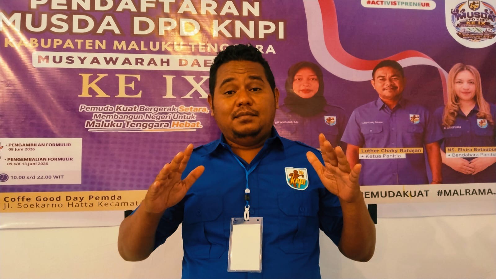 Pengambilan Formulir Ditutup, 10 Bakal Calon Siap Bertarung di Musda KNPI Maluku Tenggara