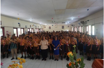 Perkokoh Nasionalisme Generasi Muda, Novita Anakotta Gelar Sosialisasi 4 Pilar di Seram Barat