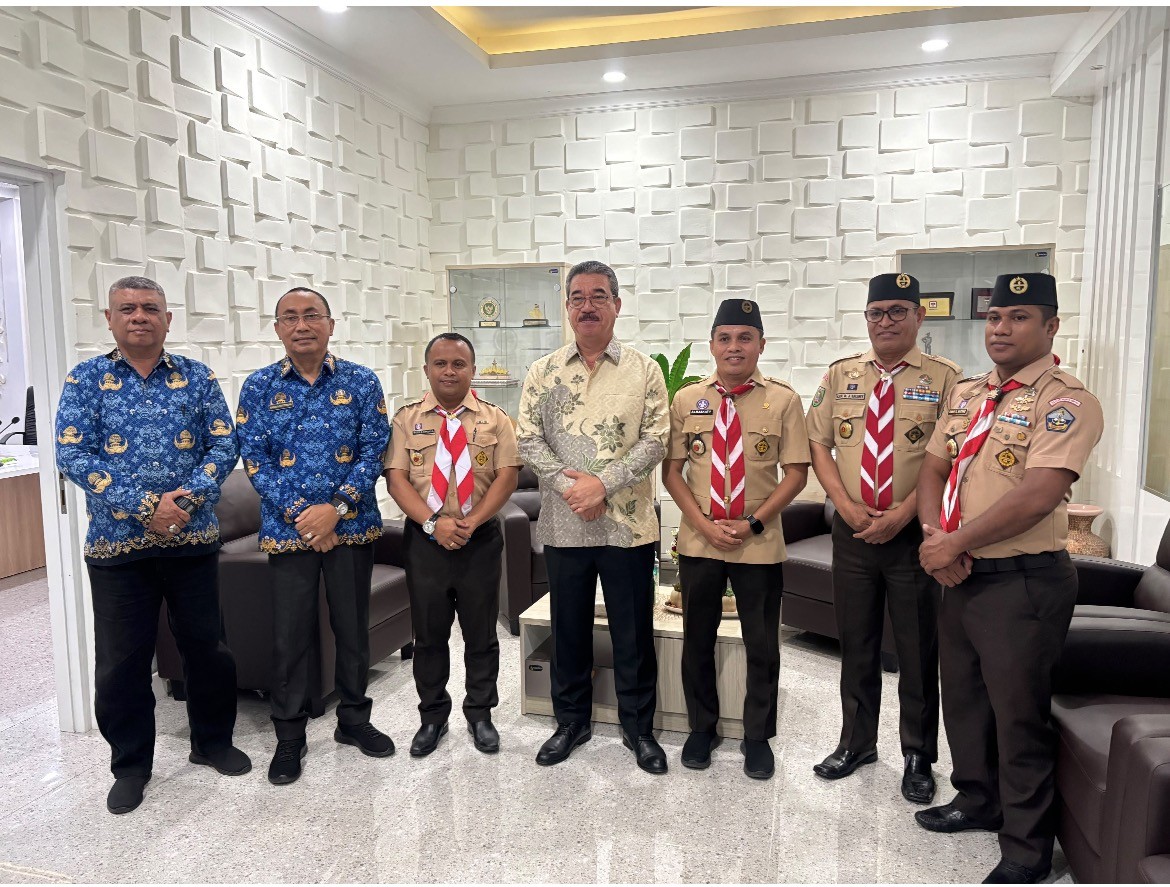 Gubernur Hendrik Lewerissa Terima Audiensi Kwarda Maluku, Tekankan Pengawalan Kontingen Jamnas dan Dukung Penuh Musda