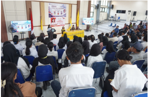Ratusan Mahasiswa Lintas Prodi di Fisip Unpatti Ikuti Sosialisasi Empat Pilar DPD-RI