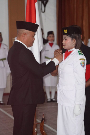 Bupati Aru Kukuhkan 60 Anggota Paskibraka 2026, Siap Kibarkan Merah Putih di HUT RI ke-81
