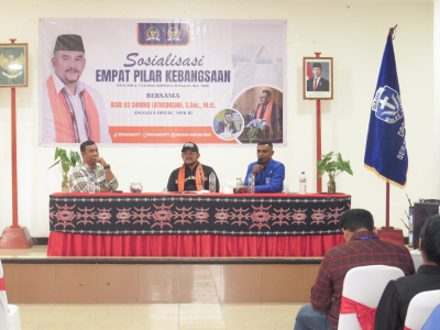 Perkokoh Persatuan di SBB, Bisri As Shddiq Sosialisasi Empat Pilar di GPM Elohim Piru